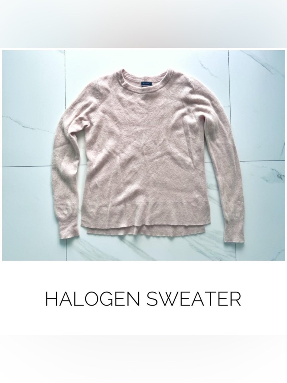 ❌Halogen sweater size Medium cashmere pink❌